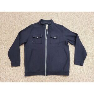 Linksoul Jacket Mens Large Mens Blue Full Zip Performance‎ Outdoors Tempus Fugit